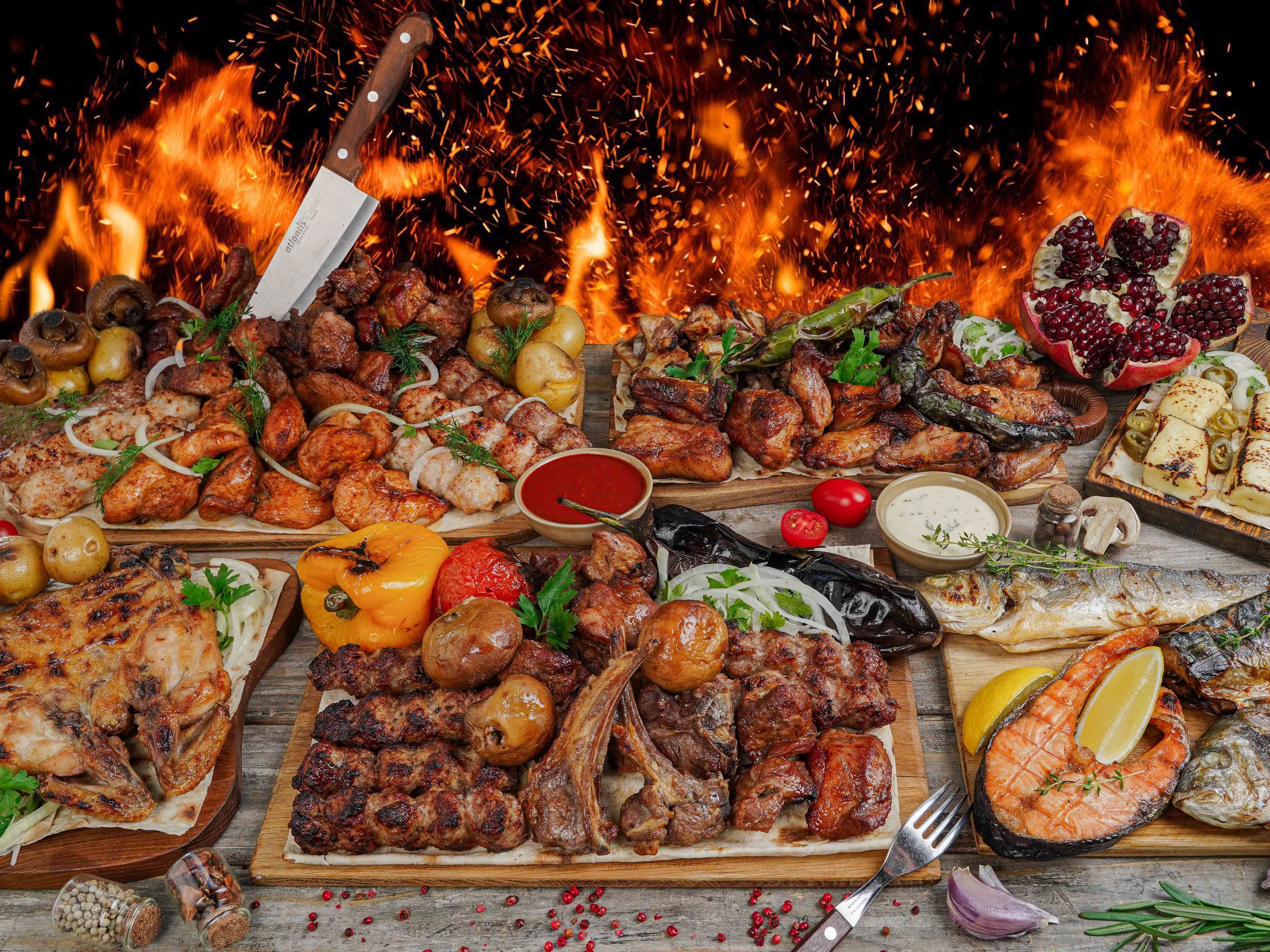 Кавказская кухня на углях